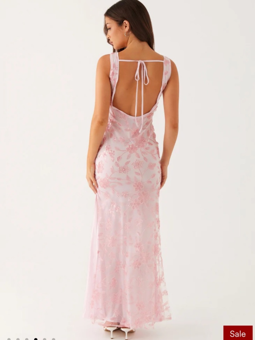 Peppermayo Pink Beaded Wedding Guest Dress - Picture 2 of 4